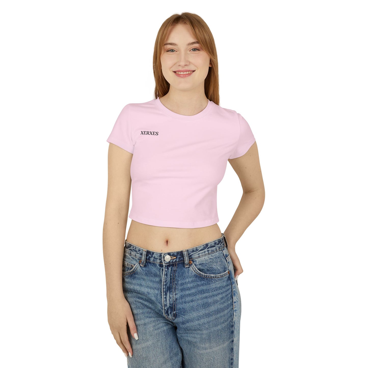 Half Face Graphic Baby Tee