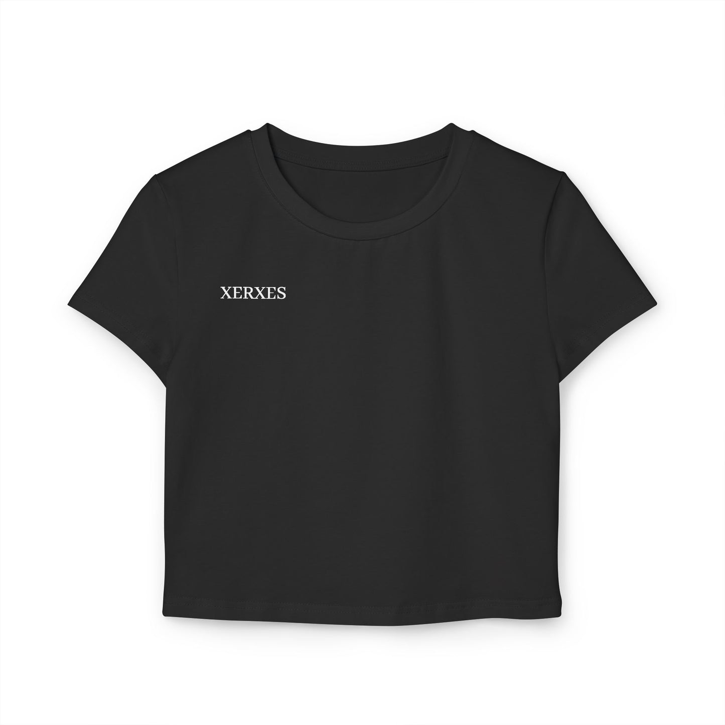 Half Face Graphic Baby Tee