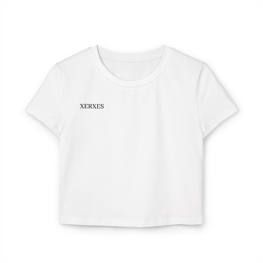 Half Face Graphic Baby Tee