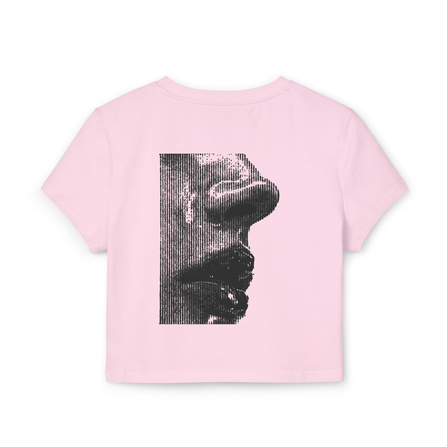 Half Face Graphic Baby Tee